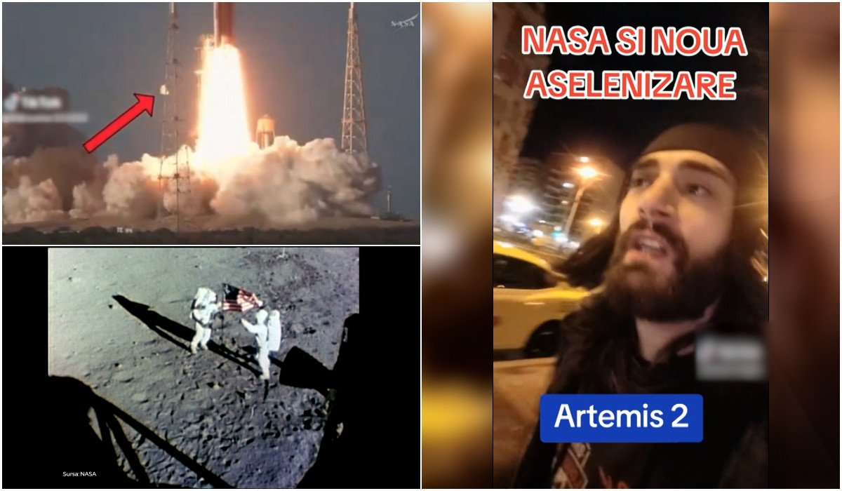 Pământul plat și AI: Conspirații online vizează misiunea Artemis 2