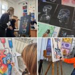 Pictură despre medici și pacienți: expoziție inedită la SJU Buzău