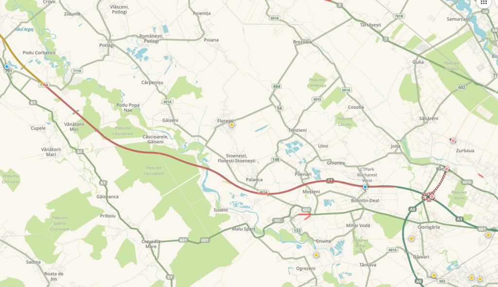 Cozi infernale la intrarea în București: 20 km pe A1. Rute ocolitoare, DETALII