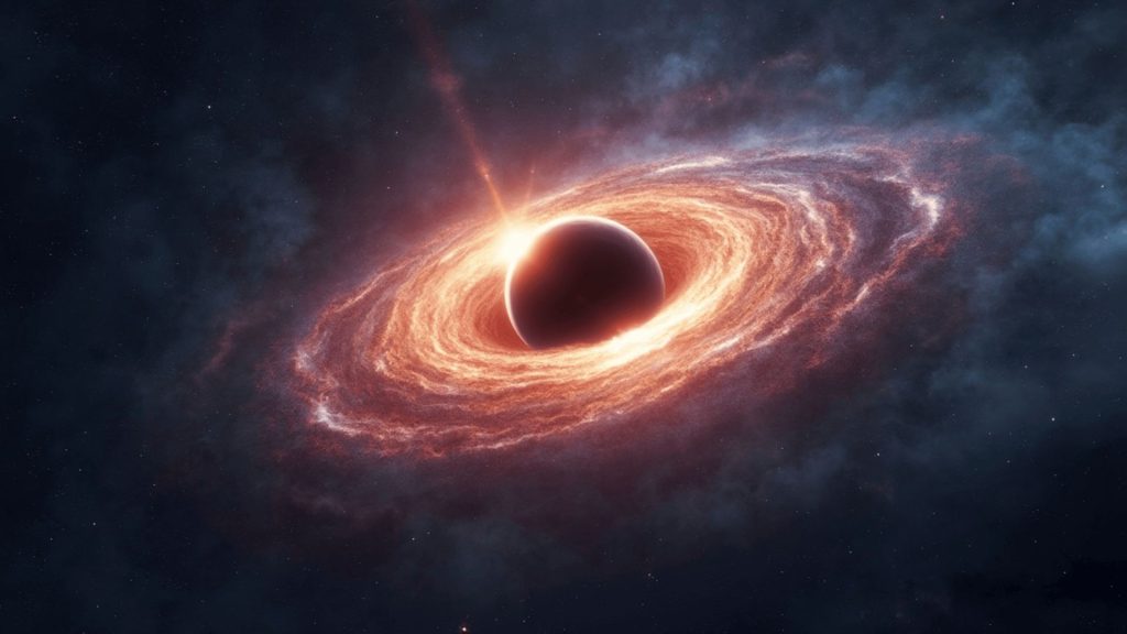 Gaura neagră cosmică a erupt după 100 de milioane de ani de somn