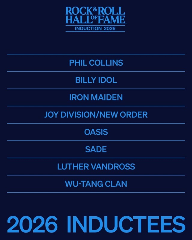 Rock and Roll Hall of Fame: PHIL COLLINS, OASIS și IRON MAIDEN, pe lista selectaților în 2026
