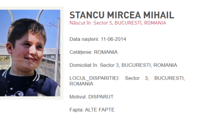 Disparitie in Sectorul 3: Copil de 11 ani, cautat de poliție în București