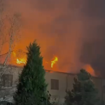 INCENDIU PAȘCAL la Mănăstirea Bistrița din Vâlcea: VIDEO cu flăcările
