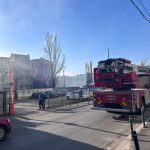 Incendiu cu degajare de fum pe bulevardul Iancu de Hunedoara lângă Nuclearelectrica