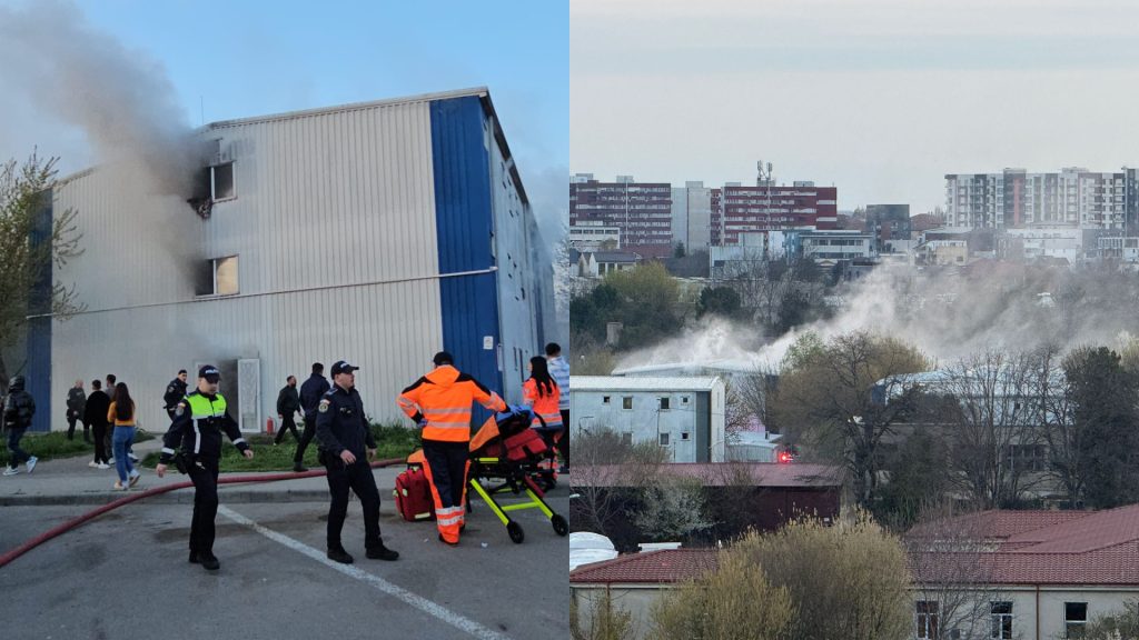 Incendiu puternic la un apartament din Henri Coandă, Constanța
