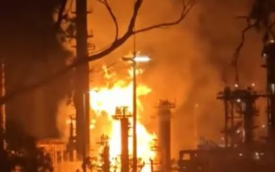 Incendiu puternic la rafinăria australiană, aprinzând focul crizei energetice
