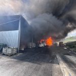 Incendiu uriaș la o hală în Sălaj: Fum dens, RO-Alert emis