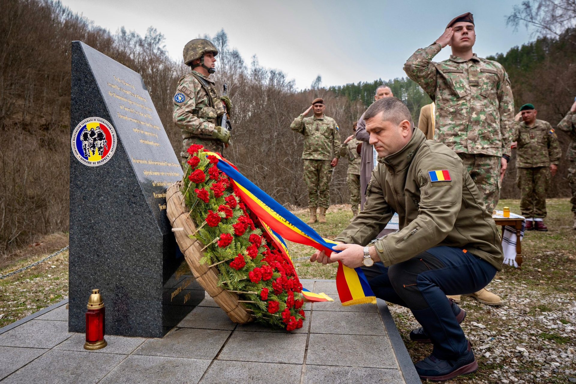 Lari Brînzan, omagiu emoționant în Bosnia pentru eroul căzut la datorie