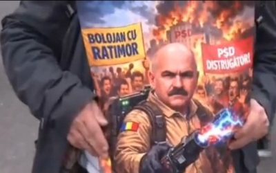 Manifestație masivă în Piața Victoriei pentru premierul Ilie Bolojan – VIDEO