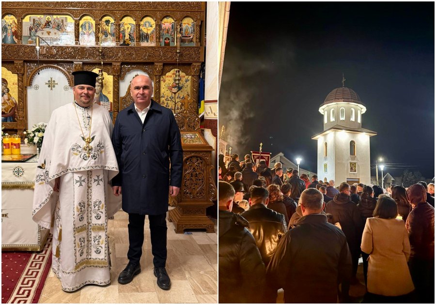 Bolojan, la Înviere în Bihor: Premierul a mers la biserica din Sânmărtin