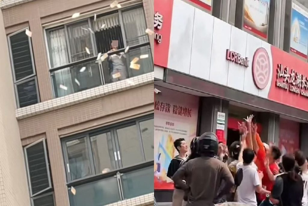 Ceartă cruntă în China: soția a aruncat 160.000 de dolari de la balcon, după ce s-a certat cu soțul