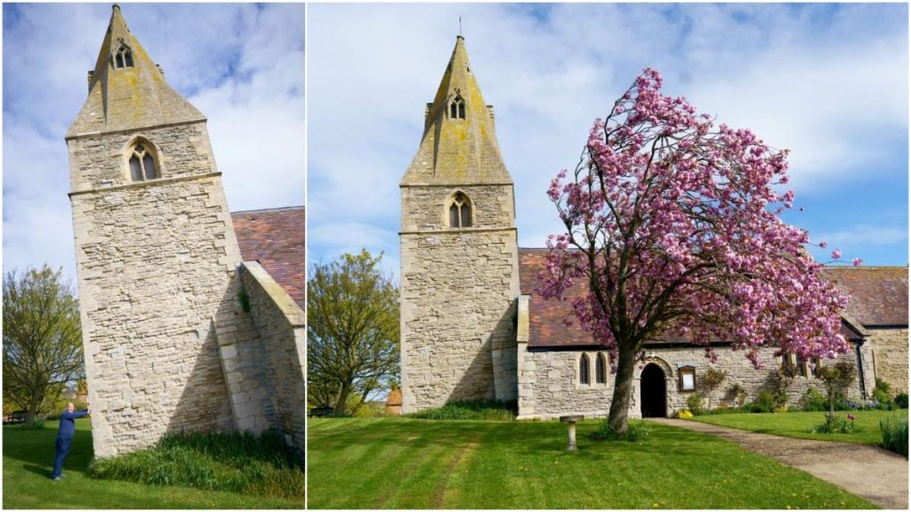 Biserica din Anglia, mai „șchioapă” decât Pisa. E în pericol