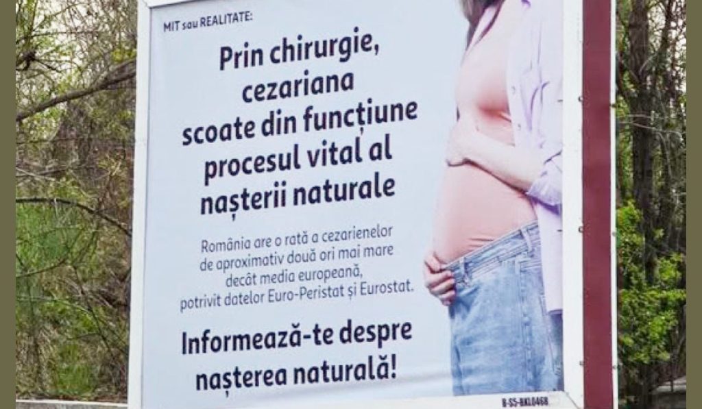 Cine sunt, de fapt, cei care finanțează panourile anti-cezariană din București