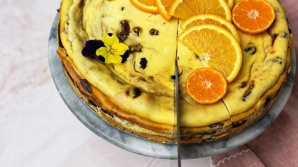 Deliciu rapid: Desert fin cu brânză și portocale, perfect pentru weekend