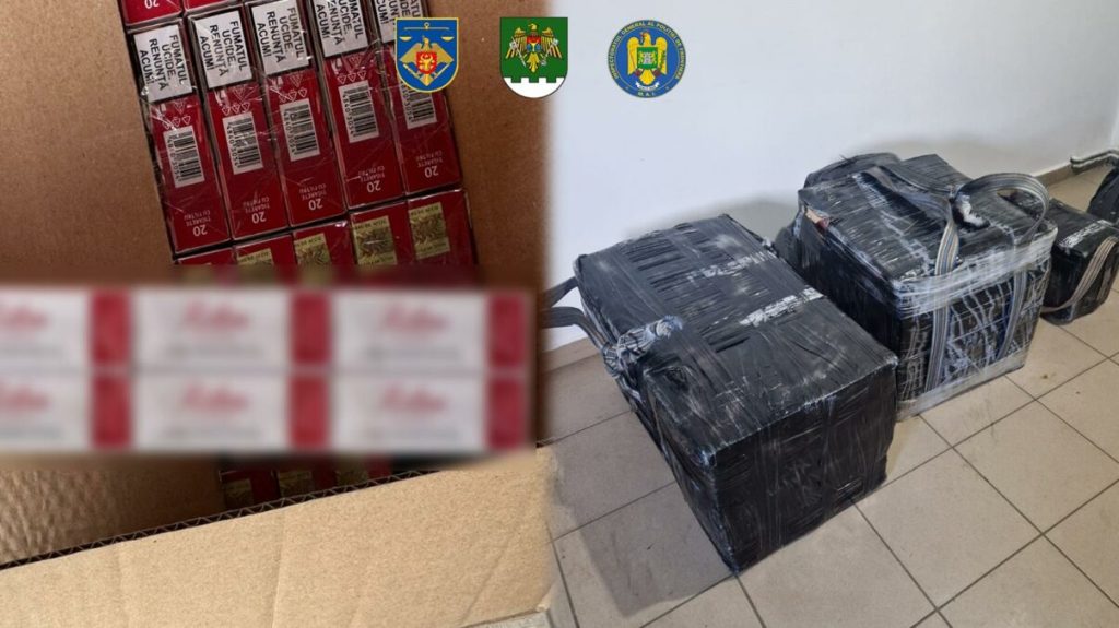 Rețea uriașă de contrabandă cu țigări, destructurată în Moldova. Sprijin din România