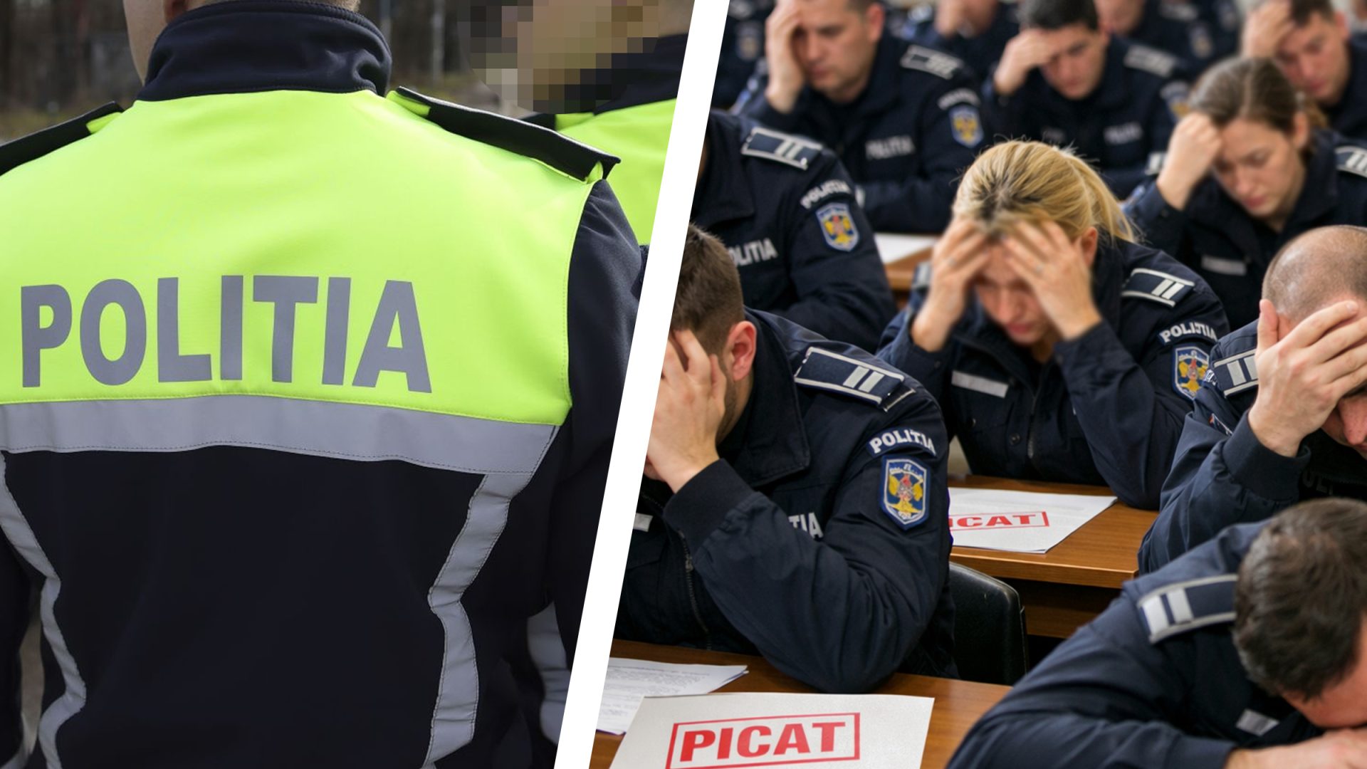 Peste 1.000 de polițiști au picat examenul pentru șefie