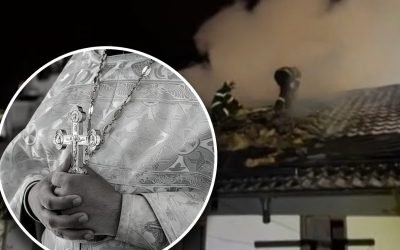 Incendiu devastator la Onești: Un preot a murit carbonizat, soția la spital