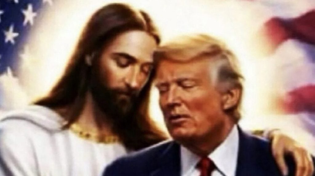 Donald Trump, din nou controversat: Iisus îl îmbrățișează, după ce a șters o postare