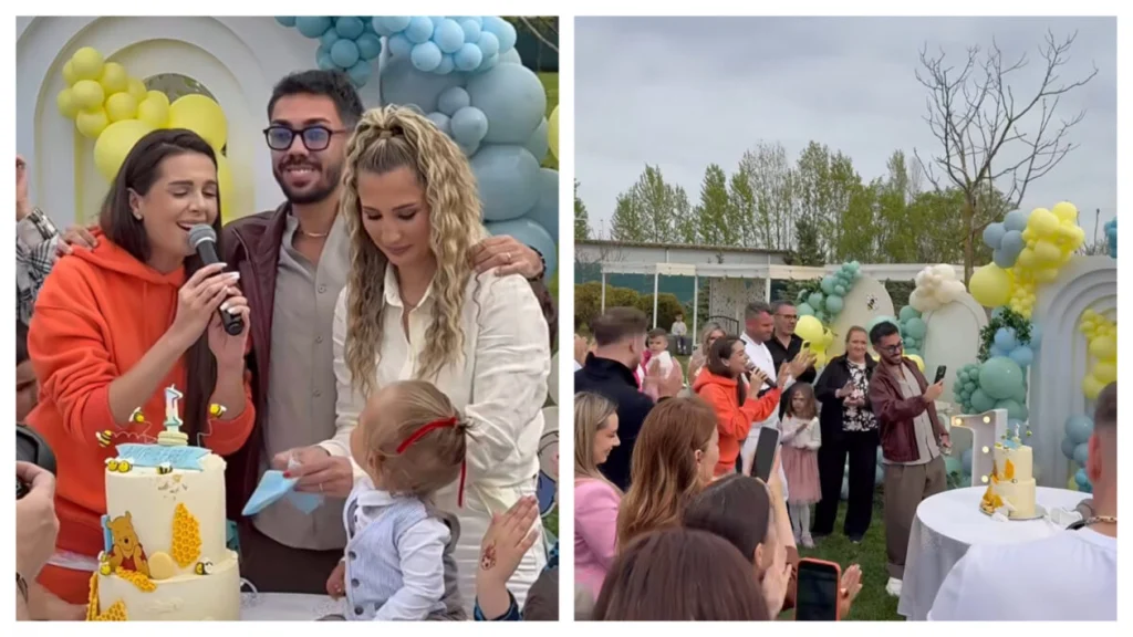 Amir, fiul Claudiei Puican și al lui Armin Nicoară, a ales de pe tavă la tăierea moțului