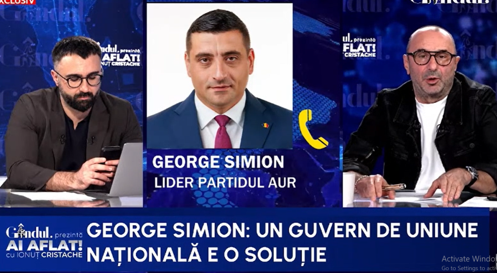 Simion, dezvăluiri incendiare despre legătura cu Călin Georgescu
