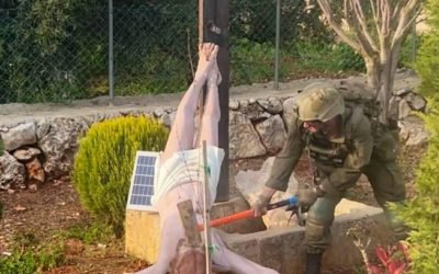 Militar israelian, acuzat de distrugerea unei statui a lui Isus în Liban