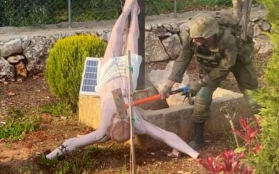 Soldat israelian, sancționat pentru distrugerea statuii lui Iisus în Liban