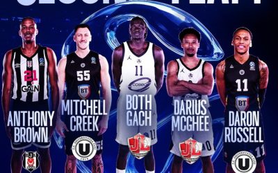 Baschet: Russell și Creek (U BT Cluj), în echipa ideală a EuroCup