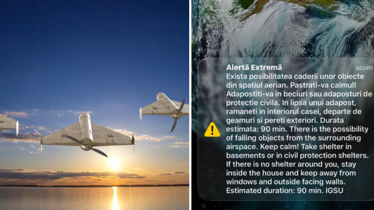 Atac cu drone rusești lângă România: Alertă RO-Alert în Tulcea