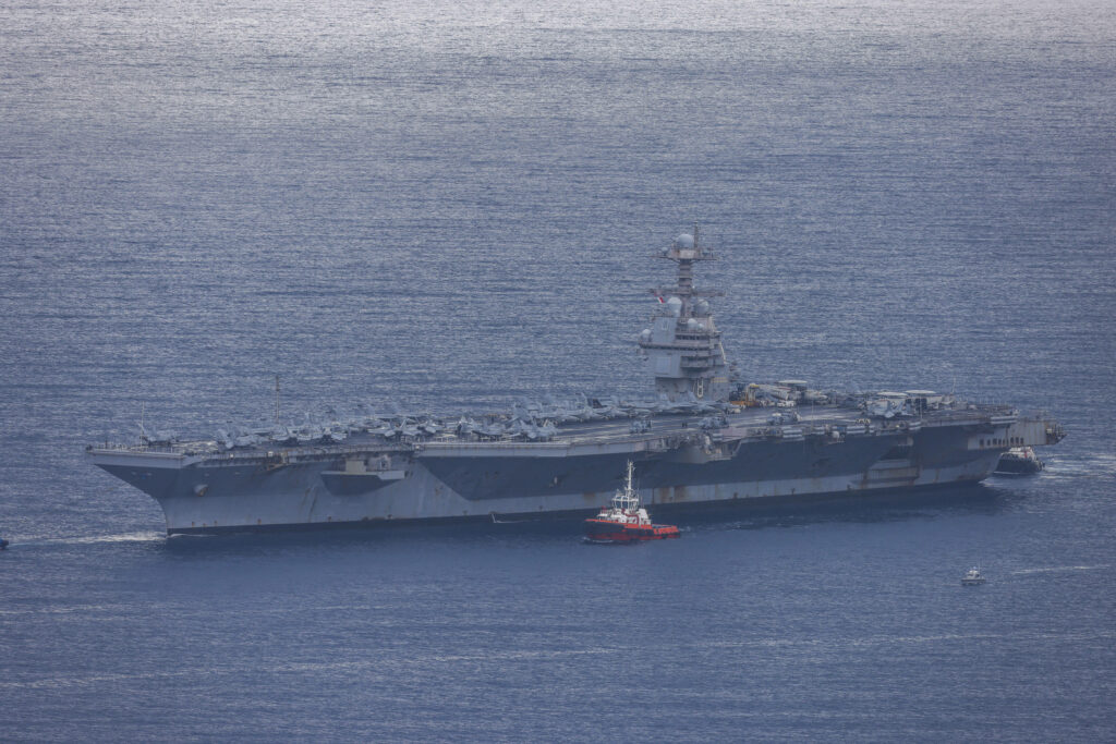 USS Gerald Ford, gigantul naval american, revine în Orientul Mijlociu