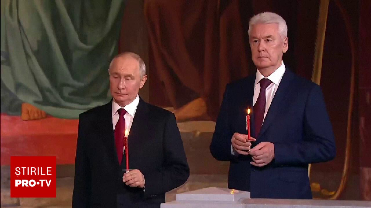 Putin, la slujbă de Paște în Rusia. Armistițiul cu Ucraina, pe ultima sută de metri