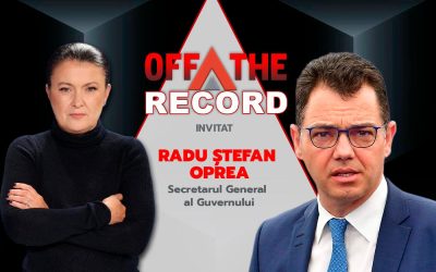 Radu Oprea, secretar general al Guvernului, în interviul OFF The Record