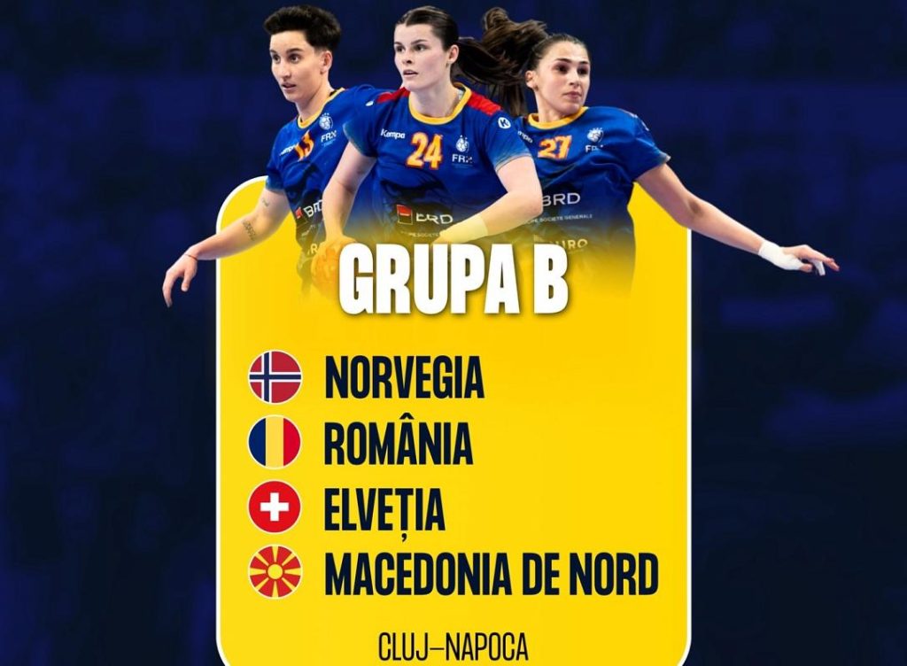 România, duel de foc cu Norvegia la EURO 2026 de handbal feminin!
