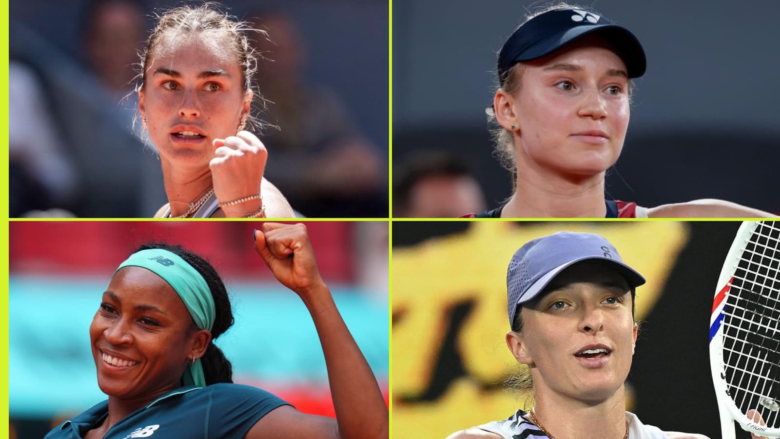 Răducanu și Eala, trasee dificile: Sabalenka, Rybakina, Swiatek, Gauff, la start