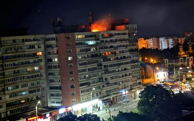 Dronă prăbușită la Galați: Explozie, incendiu, SRI la fața locului, patru victime, zeci de evacuați