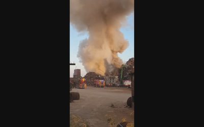 Incendiu în Portul Agigea, RO-ALERT emis din cauza fumului