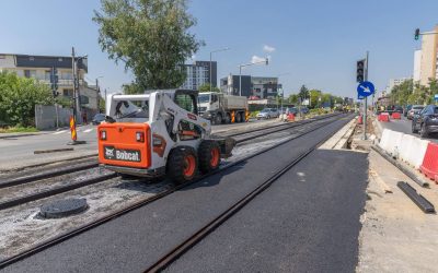 Prelungirea Ghencea: Asfalt pe tronsonul 2 al liniei de tramvai