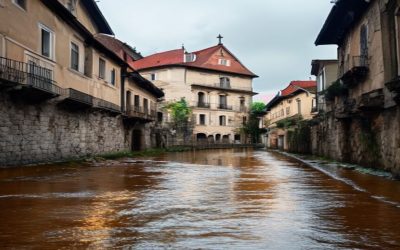 Bușteni sub ape: Cod roșu pe DN1, zone inundate
