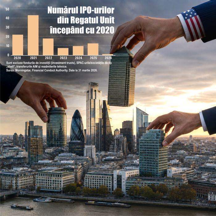 Londra pierde la bursă. Brexitul agravează declinul