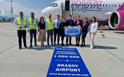 Aeroportul Brașov a atins pragul de 1 milion de pasageri