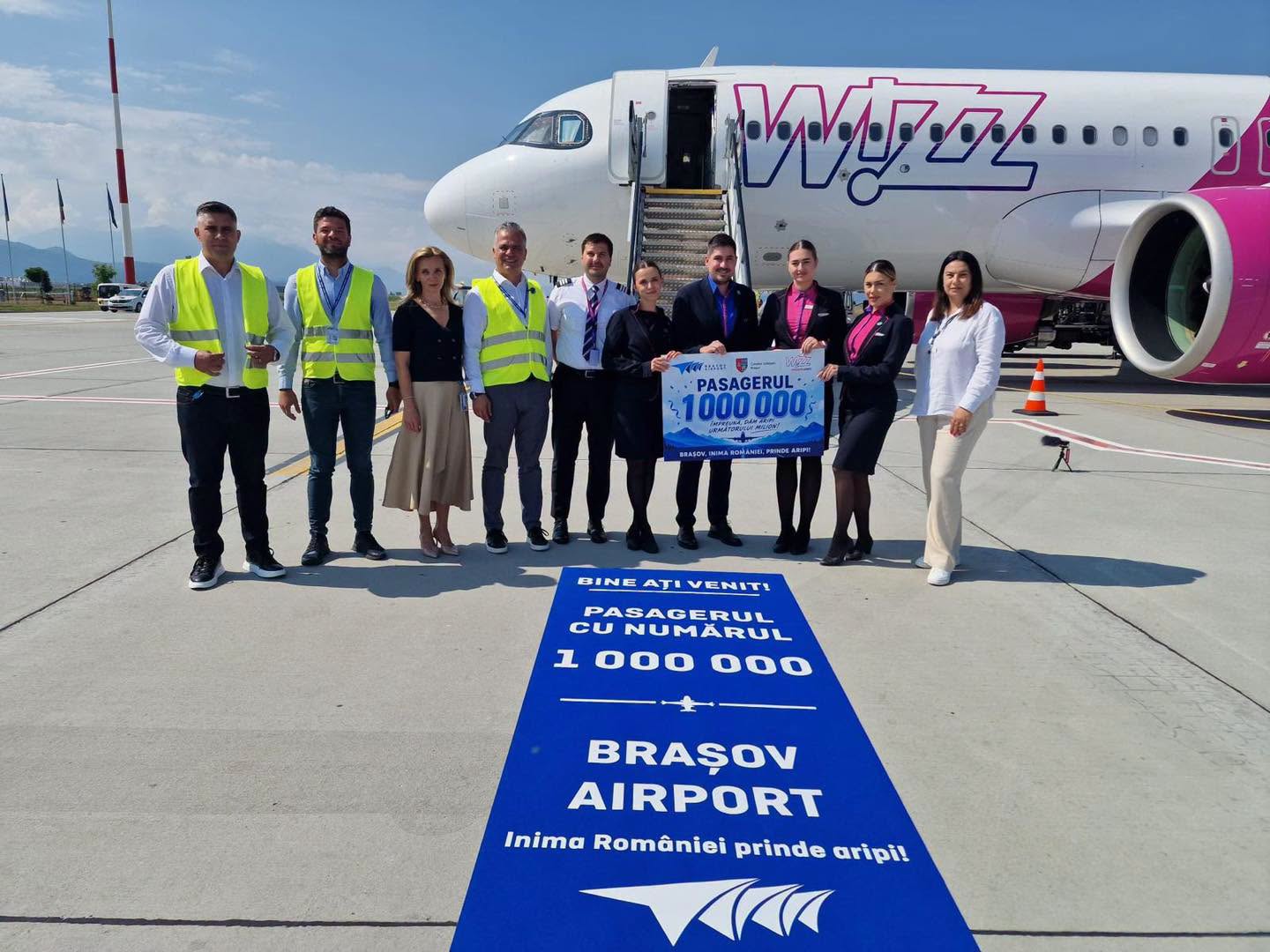 Aeroportul Brașov a atins pragul de 1 milion de pasageri