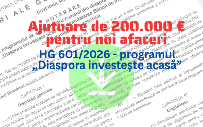 DIASPORA INVESTEȘTE ÎN ȚARĂ: 100 MILIOANE EURO, GHID COMPLET