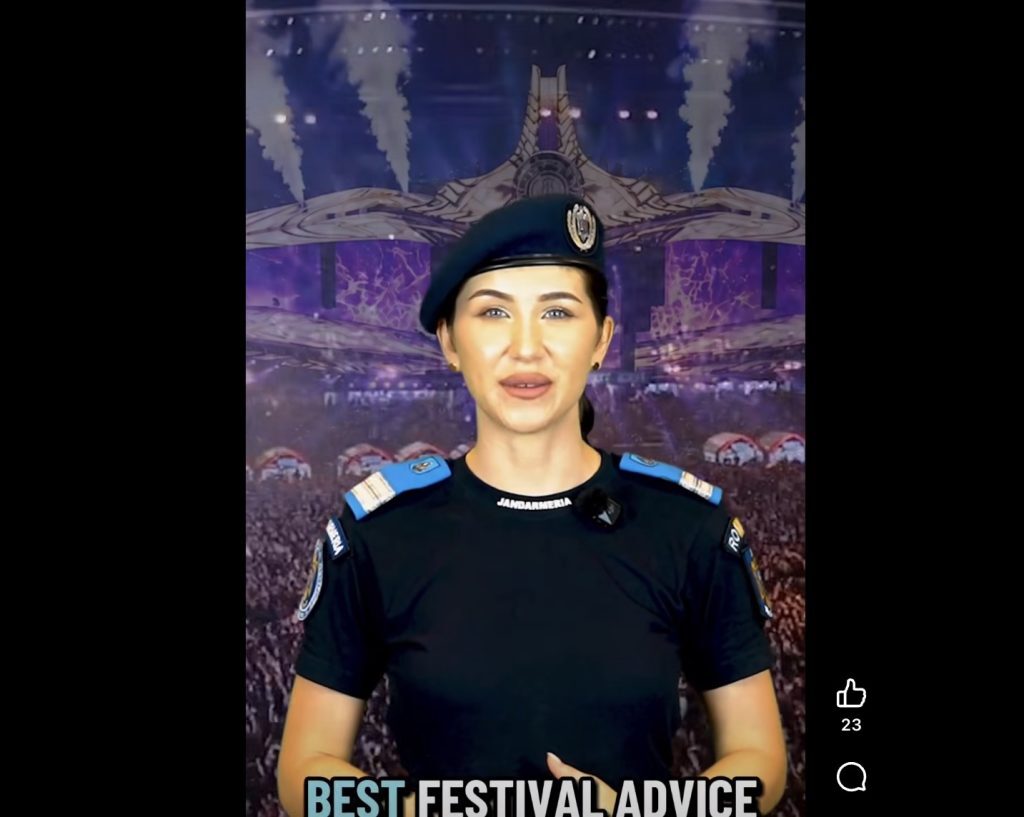 Jandarmeria cântă la UNTOLD: Mesaj surpriză pe versuri STING