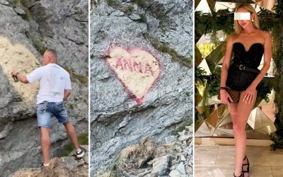 Bucureștean cu familie, a scris pe Transfăgărășan numele ANNA: Pasiune nebună