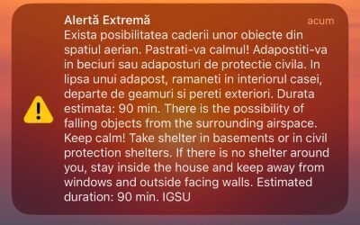RO-ALERT în Tulcea: Al treilea mesaj pe fondul războiului ucrainean