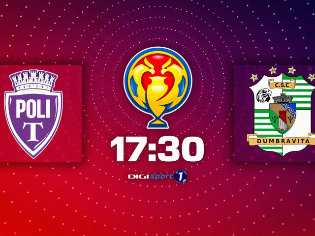 Poli Timișoara vs. Dumbrăvița: Viola, favorit în Cupa României (17:30)