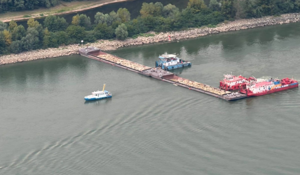 Dunărea a crescut dramatic în 24 de ore după scufundarea barjelor