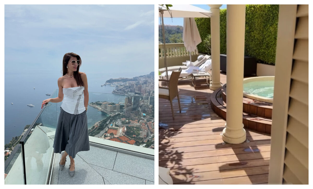 Vila de lux a Ilincăi Vandici din Monaco: piscină și priveliște de vis