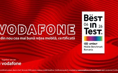 Vodafone România, „Best in Test” la mobil pentru al 5-lea an