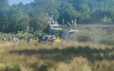 Tren deraiat lângă Lewes, pasageri în pericol