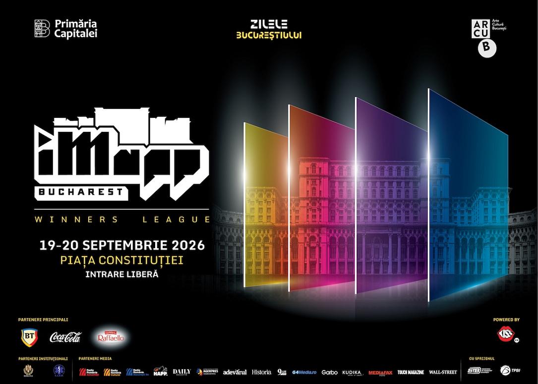 iMapp București 2026: Artă digitală și omagiu Nadia Comăneci